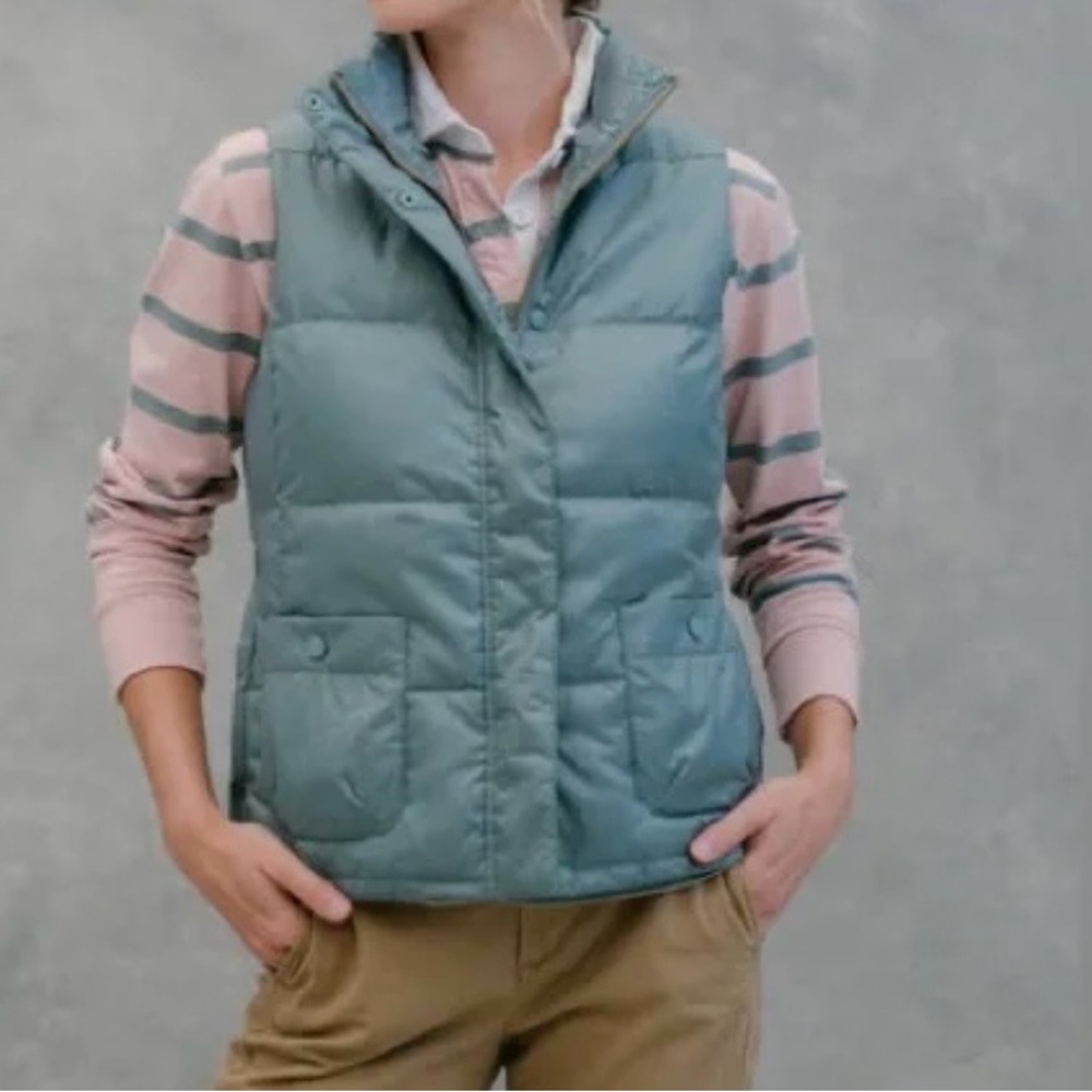 Women's Blue Quilted Vest